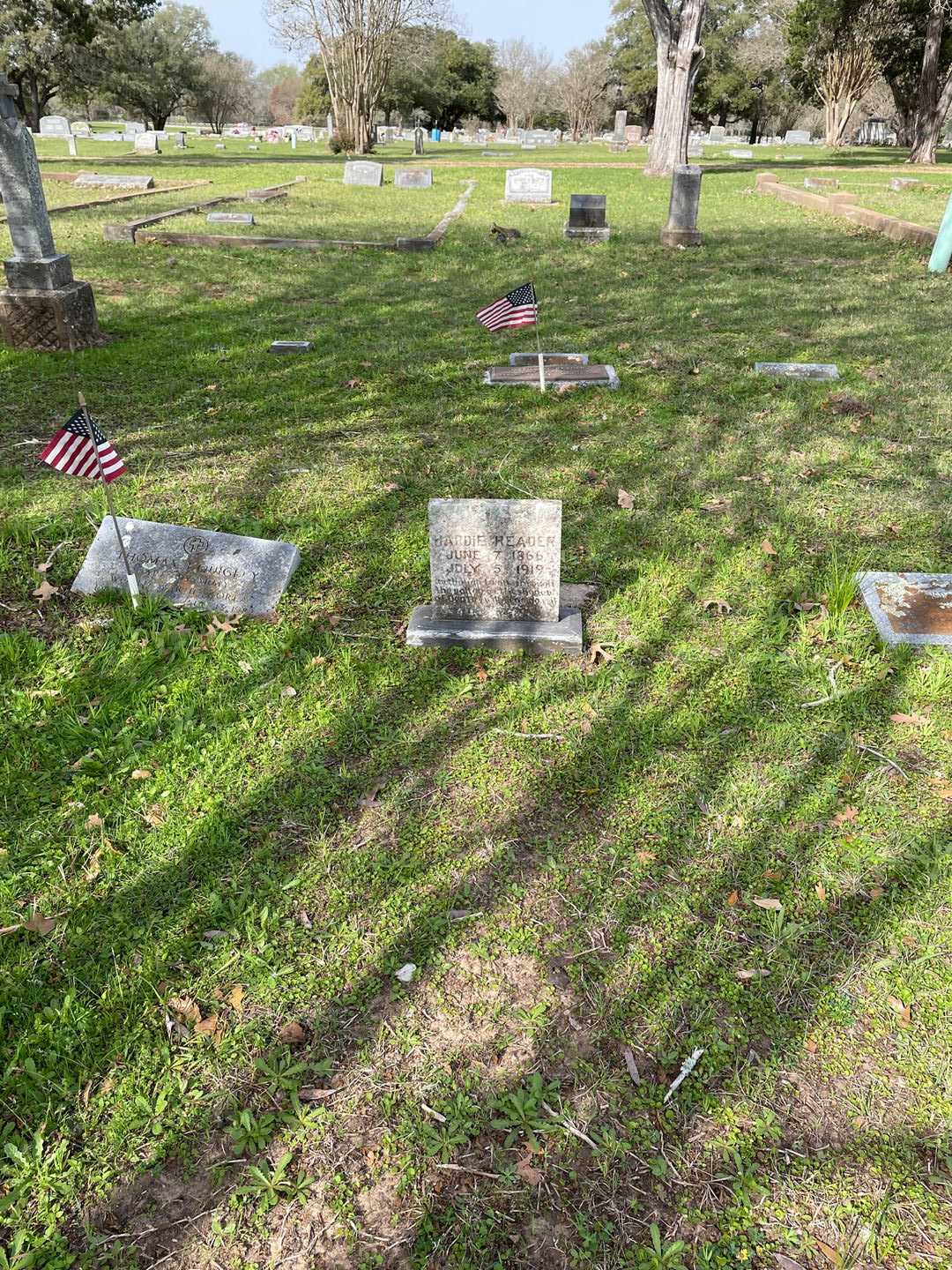 Hardie Reader's grave. Photo 2