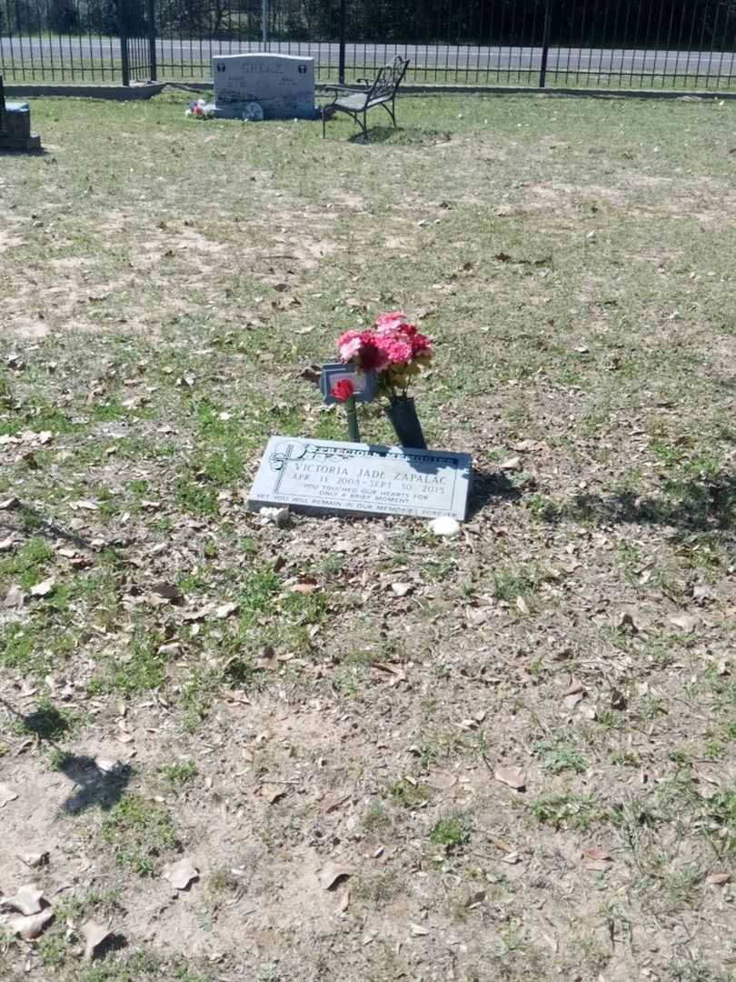 Victoria Jade Zapalac's grave. Photo 2