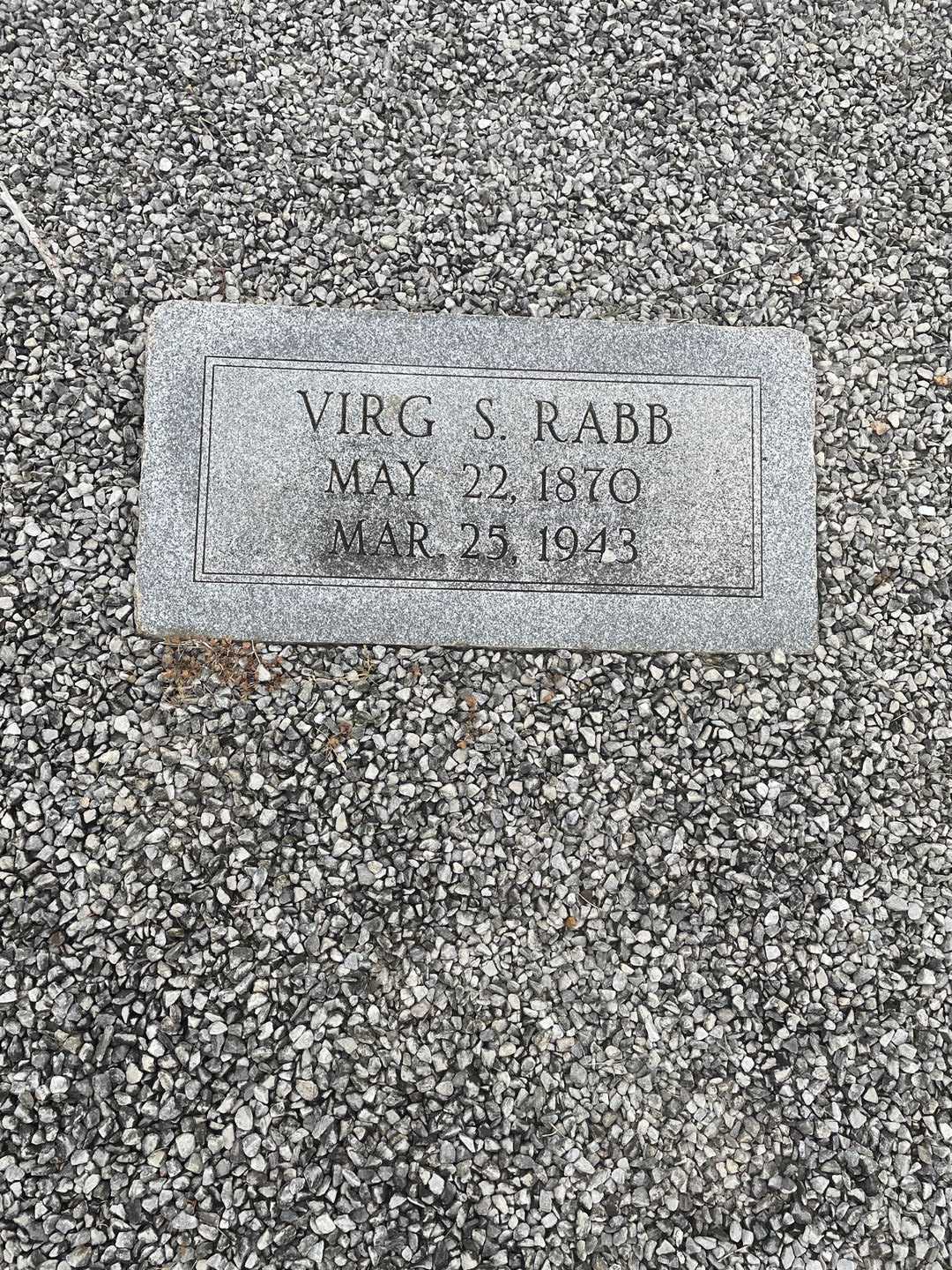 Virgil Sullivan "Virg" Rabb's grave. Photo 3