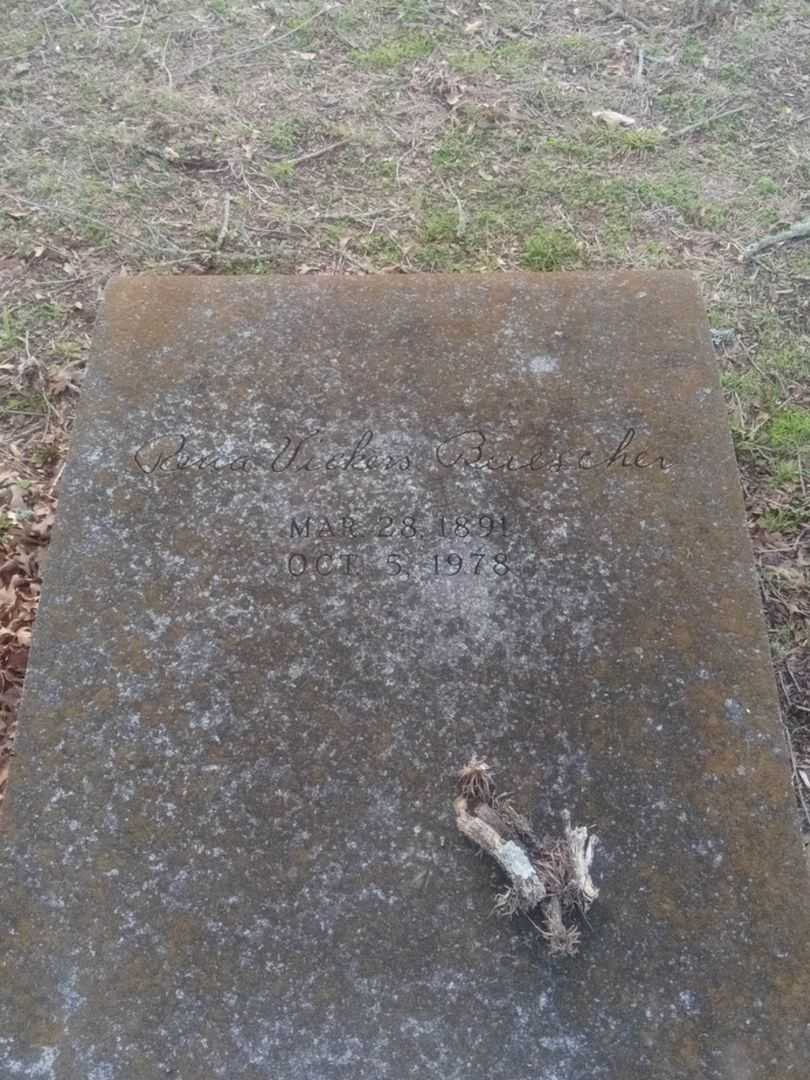 Rena Vickers Buescher's grave. Photo 3