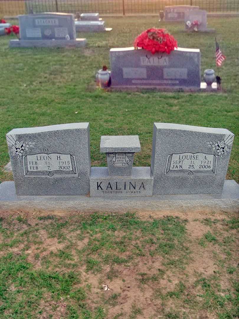 Leon H. Kalina's grave. Photo 3