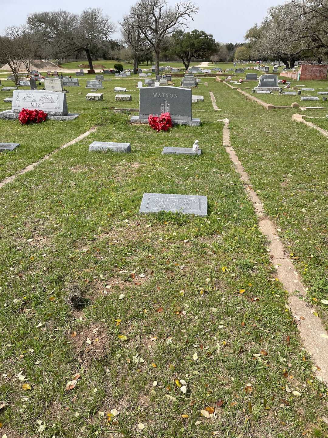 Lois Edmonson's grave. Photo 2