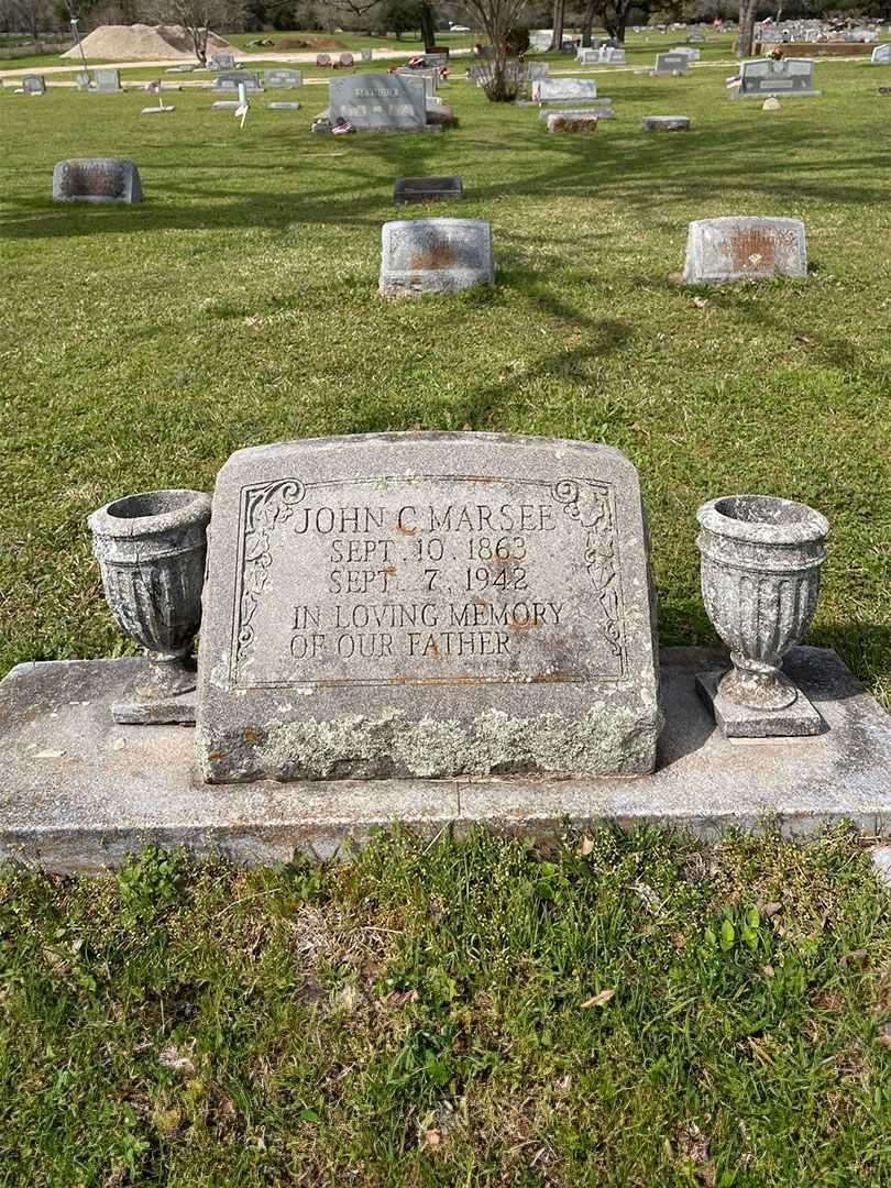 John C. Marsee's grave. Photo 1